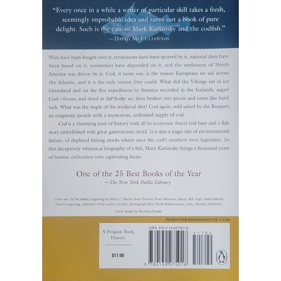 Cod : A Biography of the Fish That Changed the World by Mark Kurlansky (1998,... - Picture 2 of 3